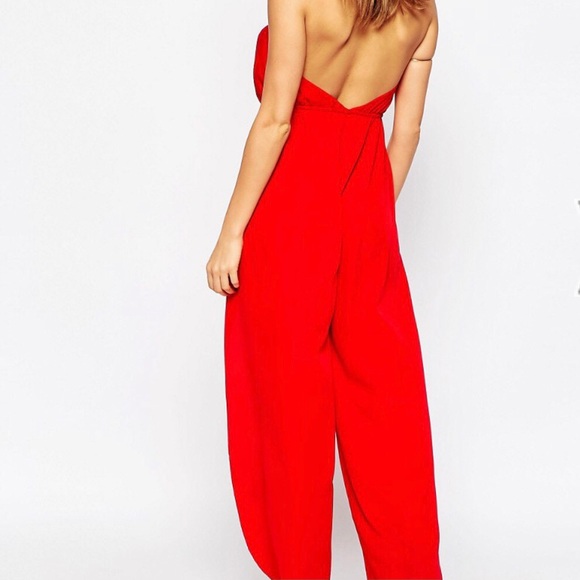 Cut out halter split wrap leg beach jumpsuit - Picture 4 of 4
